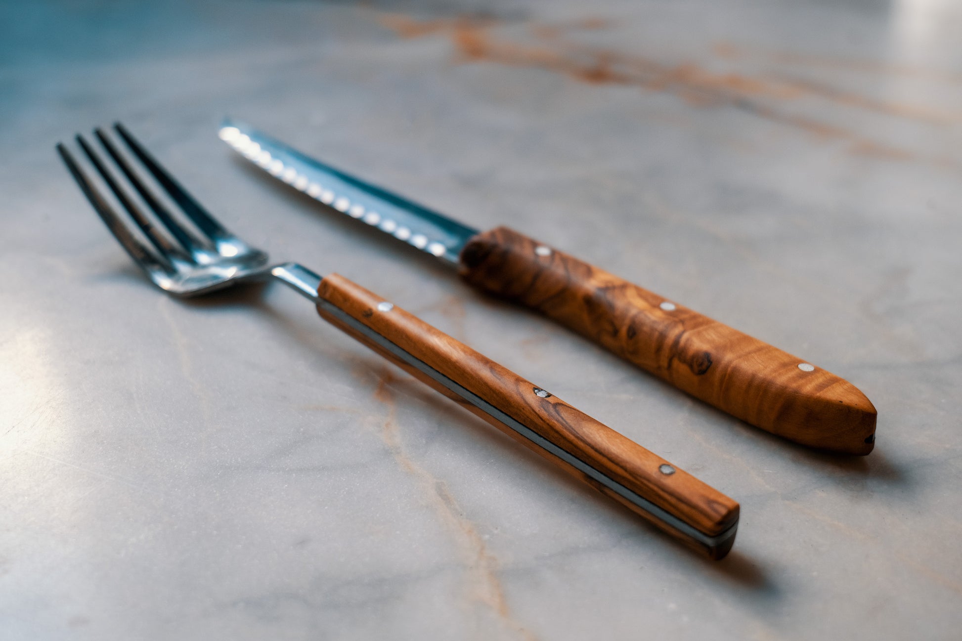 Wooden Handle Knife Set