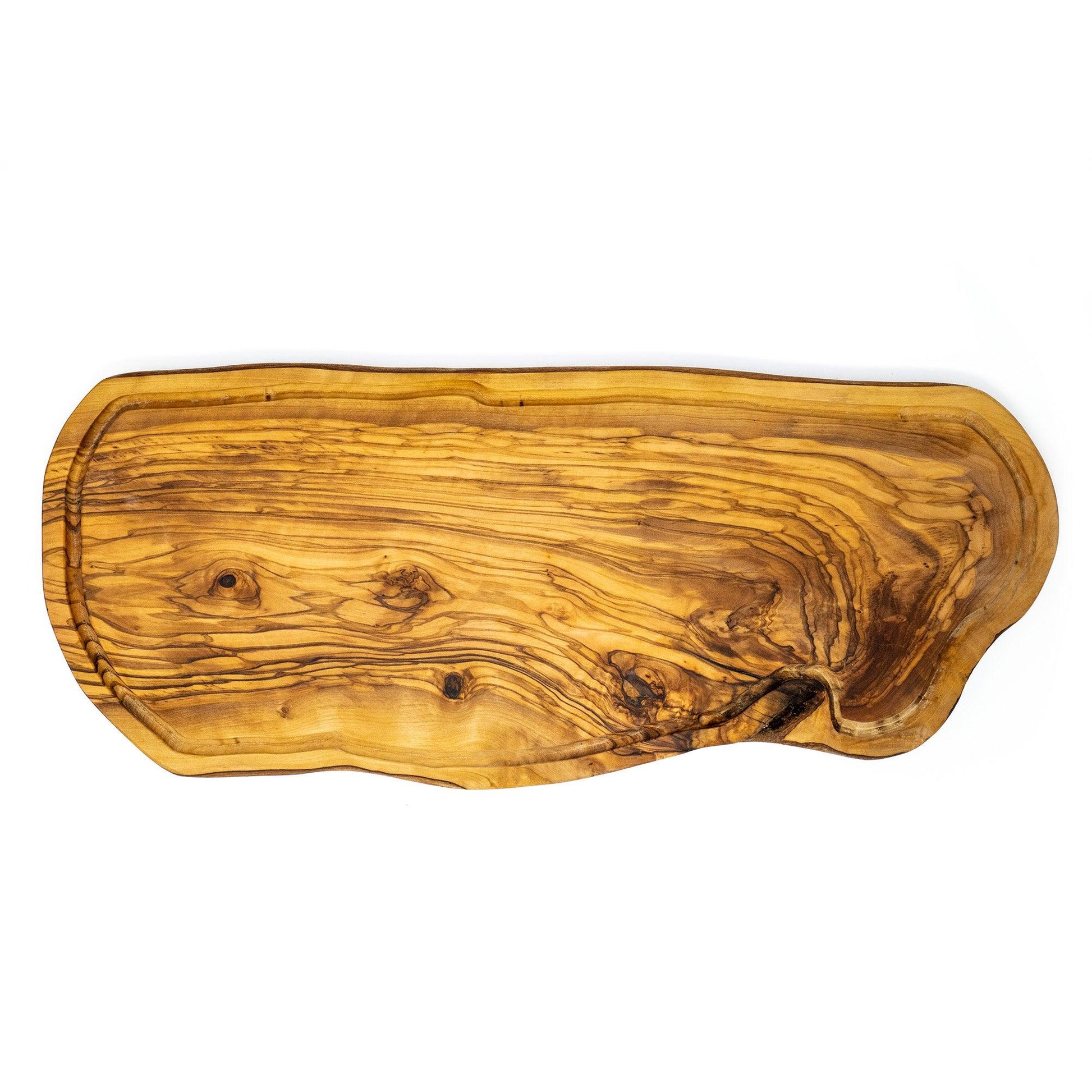 Small Round Wood Cutting Board with Juice Groove